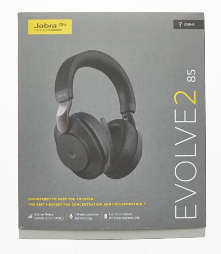 Jabra Bezprzewodowy zestaw słuchawkowy Evolve2 85 z redukcją szumów sł - obrazek 7