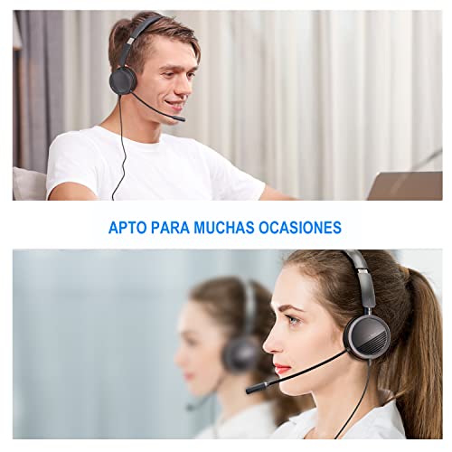 Nowy zestaw słuchawkowy USB z mikrofonem i redukcją szumów - idealny do rozmów w domu i biurze! - obrazek 8