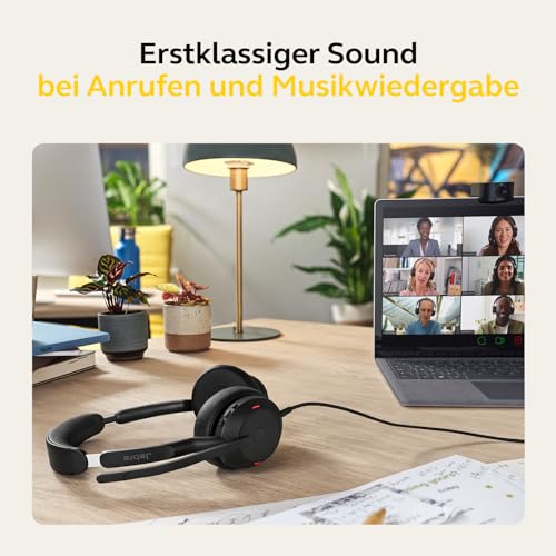 Jabra Evolve2 50 przewodowy zestaw słuchawkowy stereo z technologią Ja - obrazek 9