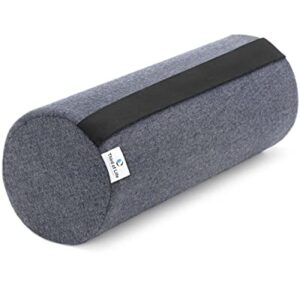 Podkładka pod kark UniROLL 12 x 32 cm z szybkoschnącą poszewką ortopedyczna rolka na kolana z pianki memory ergonomiczna poduszka na nogi i poduszka na kolana rolka piankowa dla osób śpiących na