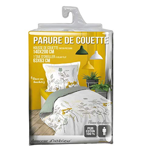 Zestaw pościeli Douceur d’Wewnąur 140x200 cm - Kwiaty Pola, 100% Bawełna - obrazek 2