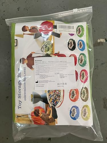 Worek na zabawki BelleStyle - łatwe sprzątanie, zielony, 150 cm - obrazek 3