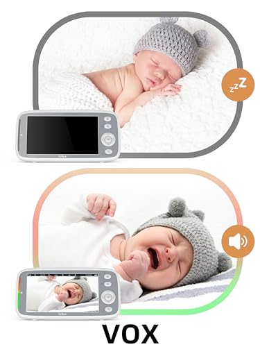 TakTark Baby Monitor, 5.0" Baby Monitor wideo i audio 720P HD 3050mAh - obrazek 11