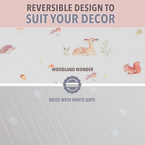 Pianka do zabawy dla niemowląt – mata do raczkowania dla dzieci i małych dzieci: aktywna, nietoksyczna, odwracalna, wodoszczelna, duża 2 x 141 m - obrazek 3