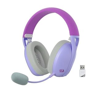 Redragon H848: Bezprzewodowy zestaw słuchawkowy dla graczy z 7.1 Surround i mikrofonem - fioletowy