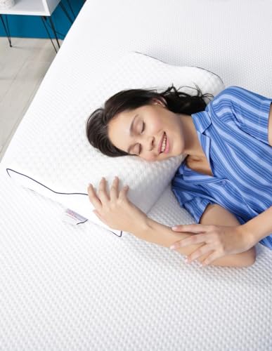 Ergo Foam Ortopedyczna poduszka z pianki z pamięcią kształtu antybakteryjna oddychająca tkanina poduszka ortopedyczna z podparciem karku - obrazek 2