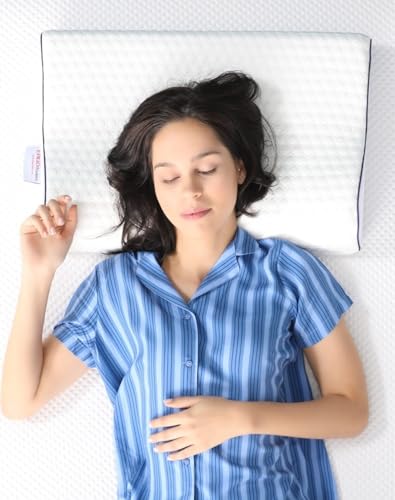 Ergo Foam Ortopedyczna poduszka z pianki z pamięcią kształtu antybakteryjna oddychająca tkanina poduszka ortopedyczna z podparciem karku - obrazek 3