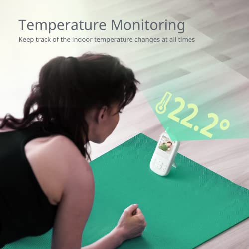 YOTON Baby Monitor 27 cala: Wideo, Czujnik temperatury, Komunikacja dwukierunkowa, Tryb głosowy, Nocturne, Widzenie - YB04 - obrazek 12