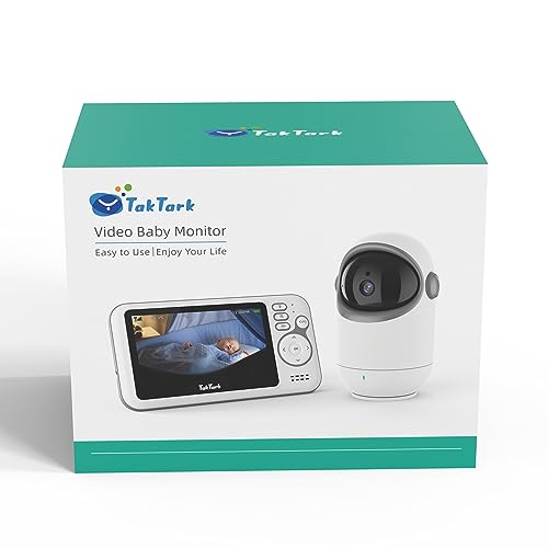 TakTark Kamera Babyphone, 4,3" kamera wideo dla niemowląt z 300° zdaln - obrazek 6
