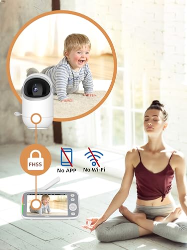TakTark Baby Monitor, 5.0" Baby Monitor wideo i audio 720P HD 3050mAh - obrazek 13