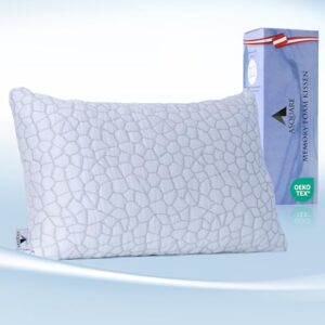 Asquare Ergonomiczna poduszka pod kark łagodząca bóle karku i ramion ortopedyczna poduszka podpierająca kark poduszka z pianki z pamięcią kształtu poduszka zapobiegająca chrapaniu