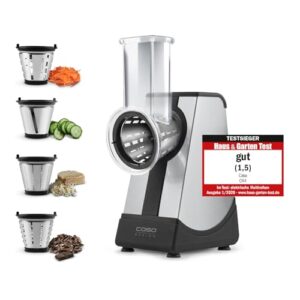 CASO CR4 elektryczna tarka wielofunkcyjna, 4 wkłady z kwasem: plastry,