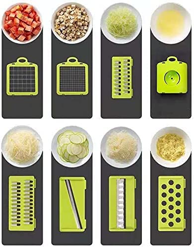 Profesjonalna mandolina kuchenna 13 w 1 z pudełkami do przechowywania - idealna do krojenia i tarcia warzyw - obrazek 6