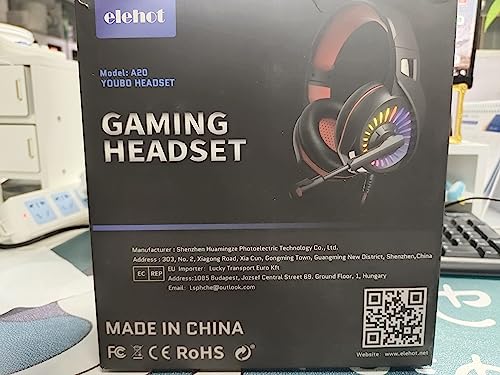 Słuchawki do gier z LED RGB, mikrofonem i redukcją szumów - idealne dla PC, PS4, Switch, Xbox i smartfonów - obrazek 5