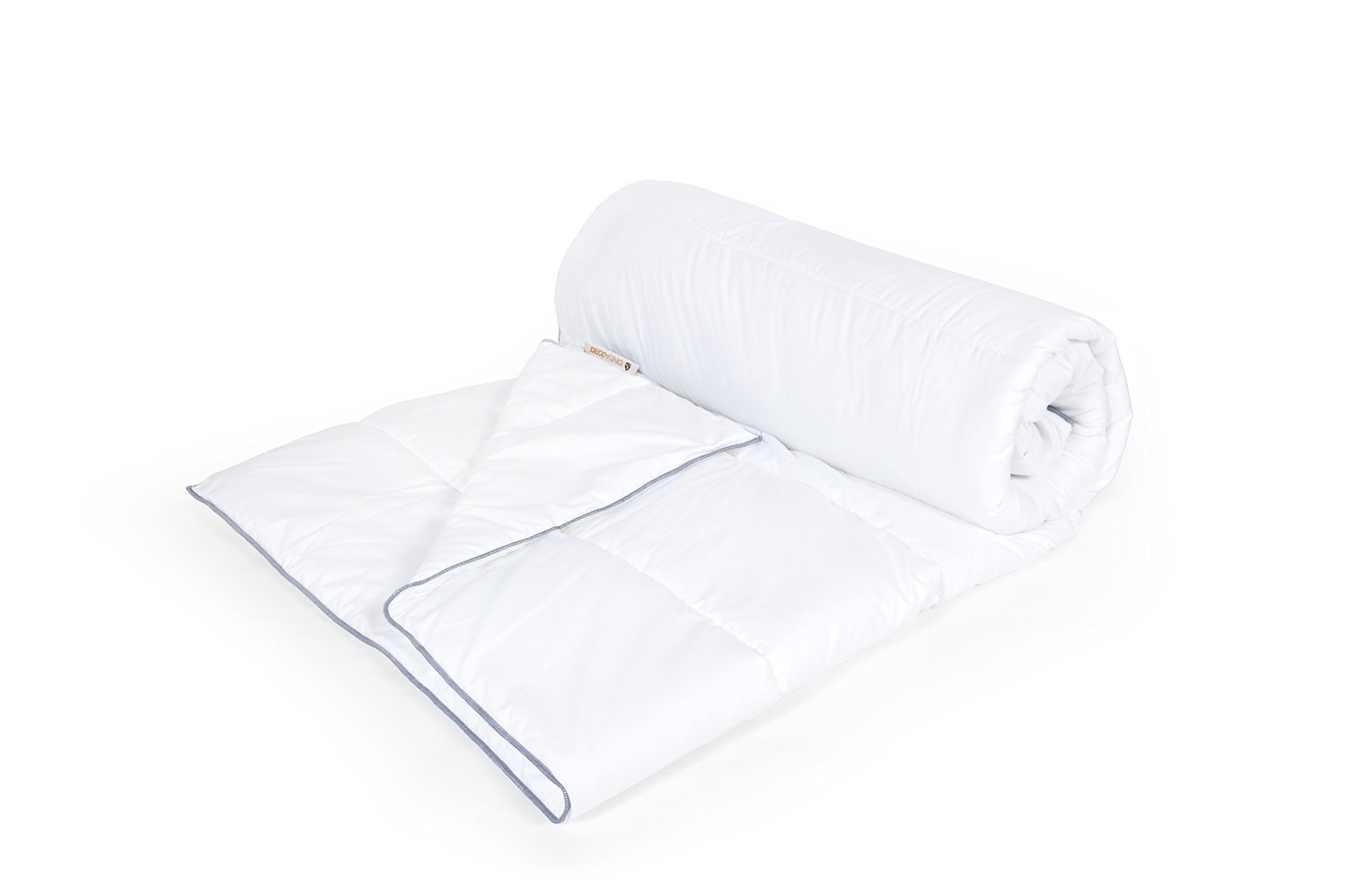 Pikowana kołdra letnia DecoKing 82515 200x200 cm - antyalergiczna, 100% mikrofibra, 1200 g/m2 - obrazek 6