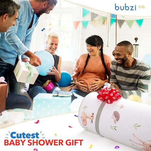 Pianka do zabawy dla niemowląt – mata do raczkowania dla dzieci i małych dzieci: aktywna, nietoksyczna, odwracalna, wodoszczelna, duża 2 x 141 m - obrazek 4