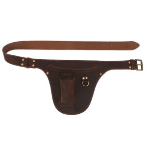 TOURBON skórzana torba na narzędzia ogrodowe, regulowany pas roboczy,