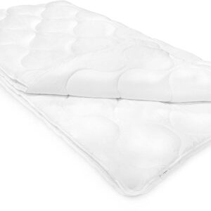 Luksusowa podwójna kołdra DecoKing 155×220 cm - 4 pory roku, pikowana, antyalergiczna, Oeko Tex Standard, model Inez