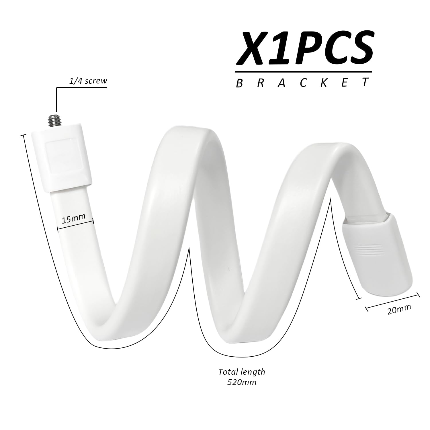 1 uchwyt do elektronicznej niani, śruba 1/4, stojak na kamerę, uchwyt - obrazek 6