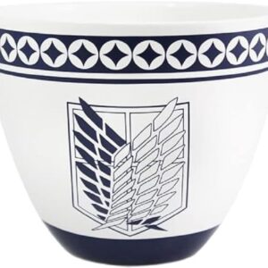Miska ceramiczna Attack On Titan od Just Funky - pojemność 470 ml, idealna na płatki śniadaniowe