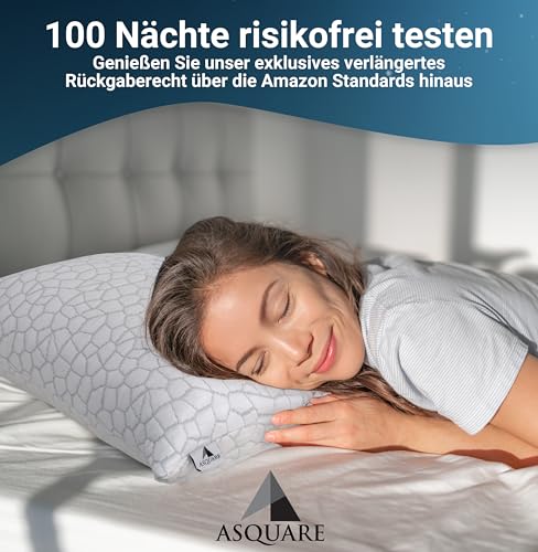 Asquare Ergonomiczna poduszka pod kark łagodząca bóle karku i ramion ortopedyczna poduszka podpierająca kark poduszka z pianki z pamięcią kształtu poduszka zapobiegająca chrapaniu - obrazek 4