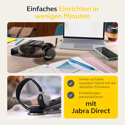 Jabra Evolve2 65 Flex bezprzewodowy zestaw słuchawkowy stereo z Blueto - obrazek 7