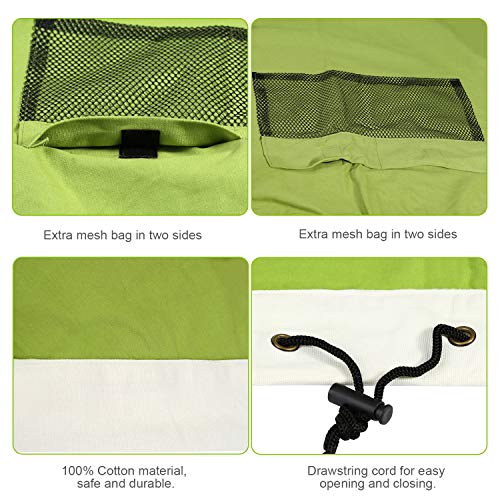 Worek na zabawki BelleStyle - łatwe sprzątanie, zielony, 150 cm - obrazek 6