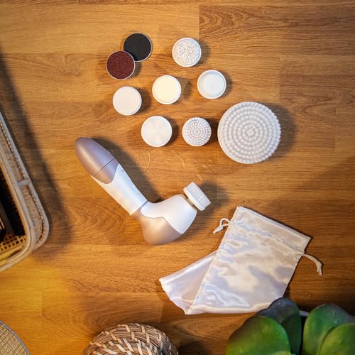 Cecotec Bamba FaceCare TotalClean - Szczotka do twarzy i masażer z 9 głowicami i obrotem 360º, ergonomiczna konstrukcja, torba podróżna - obrazek 8