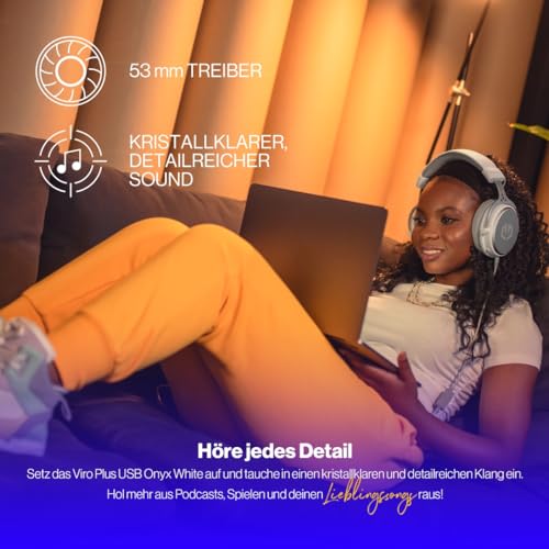 Słuchawki ENDORFY VIRO Plus USB Onyx White z kartą dźwiękową 7.1 i odłączanym mikrofonem - obrazek 8