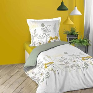 Zestaw pościeli Douceur d’Wewnąur 140x200 cm - Kwiaty Pola, 100% Bawełna