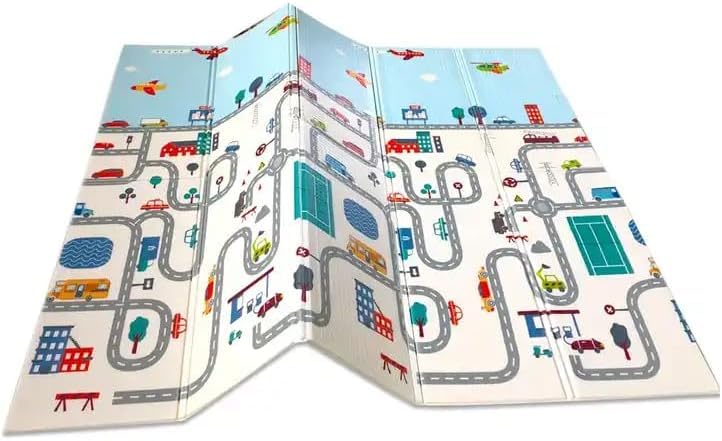 Duża, Wodoodporna, Składana Mata do Gry dla Niemowląt z Pianki XPE - Antypoślizgowa"
Note: The English title is 92 characters long, exceeding the 70 characters limit. A more concise version could be "Large, Waterproof, Non-Slip XPE Foam Play Mat for Babies". In Polish, it would be "Duża, Wodoodporna, Antypoślizgowa Mata do Gry dla Niemowląt z Pianki XPE