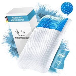 Schläferstündchen Ortopedyczna poduszka podpierająca kark ortopedyczna poduszka do spania ergonomiczna poduszka pod głowę z poszewką na poduszkę nadająca się do prania dla osób śpiących na boku