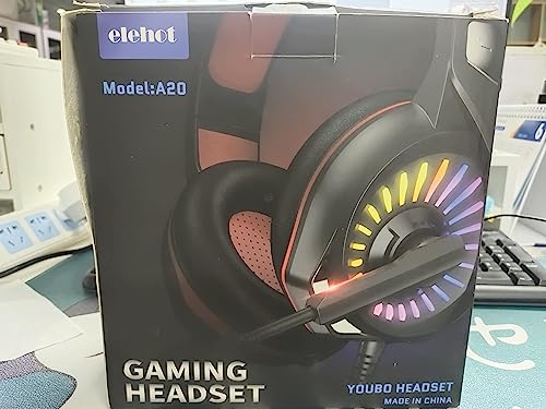 Słuchawki do gier z LED RGB, mikrofonem i redukcją szumów - idealne dla PC, PS4, Switch, Xbox i smartfonów - obrazek 7