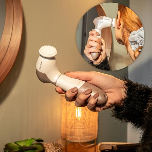 Cecotec Bamba FaceCare TotalClean - Szczotka do twarzy i masażer z 9 głowicami i obrotem 360º, ergonomiczna konstrukcja, torba podróżna - obrazek 7