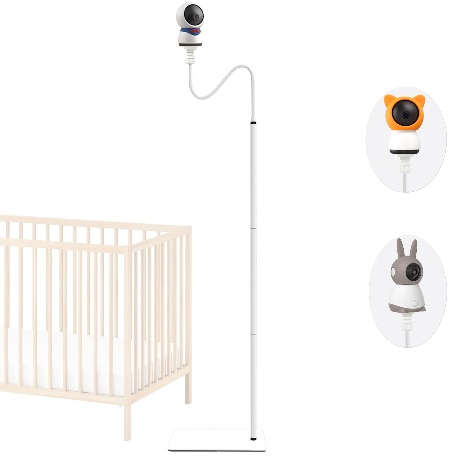 Uchwyt podłogowy do elektronicznej niani dla BOIFUN Baby 2S/5S/6T, ieGeek Baby 1T/DEATTI BM101-M