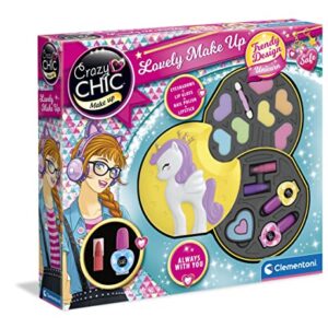 Kosmetyczka Jednorożec Clementoni dla dzieci od 6 lat - Zestaw Crazy Chic z akcesoriami do makijażu