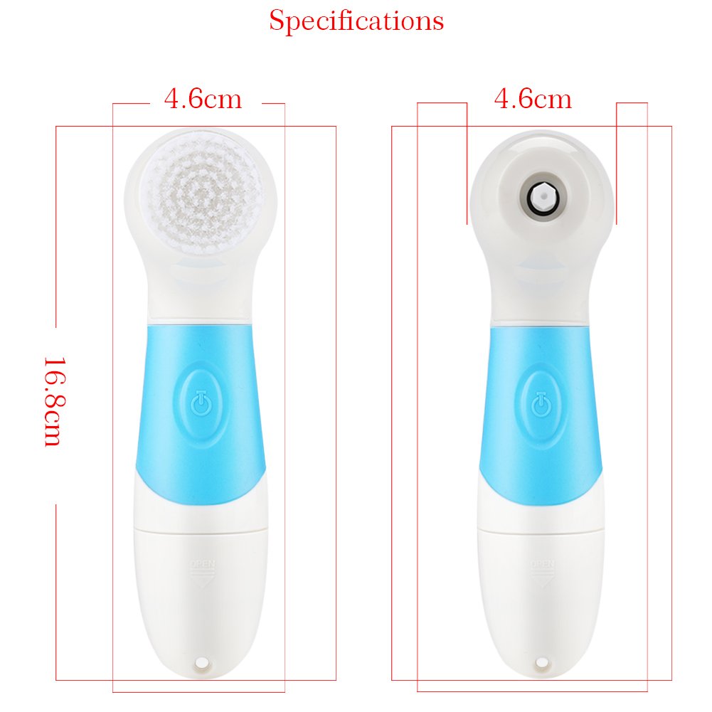 4-in-1 Waterproof Electric Facial Cleansing Brush: Exfoliating, Blackhead Removal, Acne Treatment with 4 Brush Heads
Szczotka do twarzy 4 w 1: Wodoodporne elektryczne narzędzie do głębokiego oczyszczania twarzy - złuszczanie, usuwanie zaskórników, pozbycie się trądziku za pomocą 4 główek szczoteczki - obrazek 3