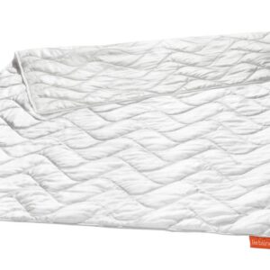 Kołdra z dzikiego jedwabiu - lekka pikowana kołdra 100% naturalnego jedwabiu, waga 550 g, 100 x 135 cm, kolor biały