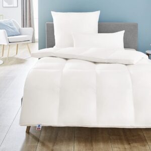 Luksusowa kołdra zimowa Irisette Nora - 100% bawełny, 100% puchu, 135 x 200 cm, biała z torbą do przechowywania