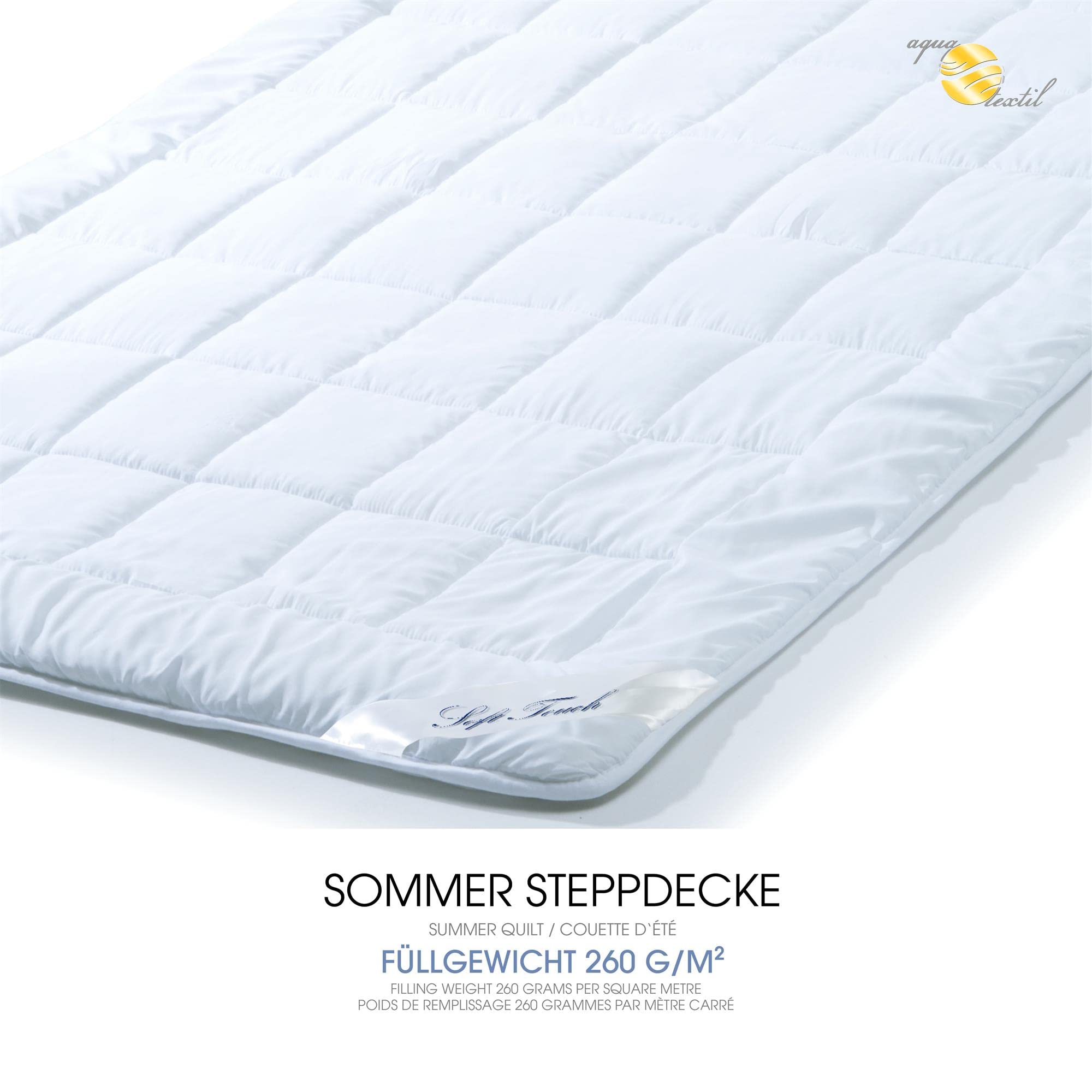 Lekka letnia kołdra Soft Touch 150x200 cm - pikowana, oddychająca, Öko-Tex - obrazek 5