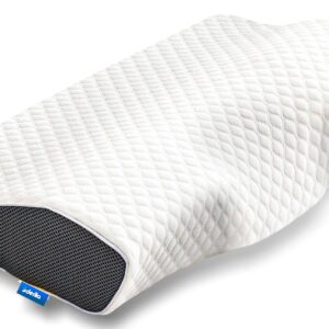 Derila Poduszka z pianki pamięciowej szyjnej ergonomiczna poduszka konturowa łagodzi ból szyi wyprofilowane poduszki podpierające dla śpiących na boku pleców brzuchu