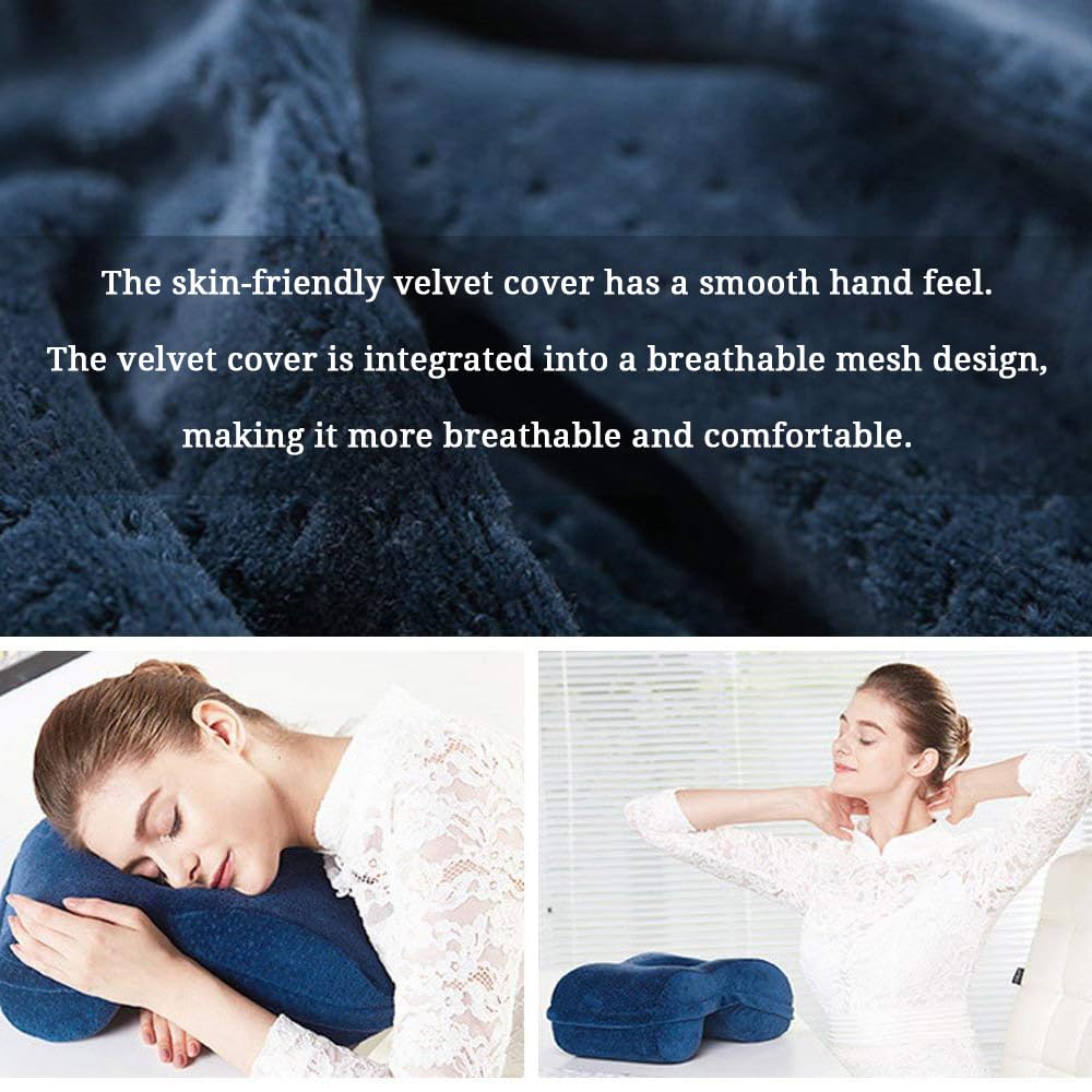 WOWSEA Miękka poduszka do drzemki, ergonomiczna, bawełniana poduszka k - obrazek 6