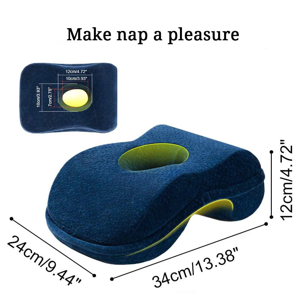 WOWSEA Miękka poduszka do drzemki, ergonomiczna, bawełniana poduszka k - obrazek 7