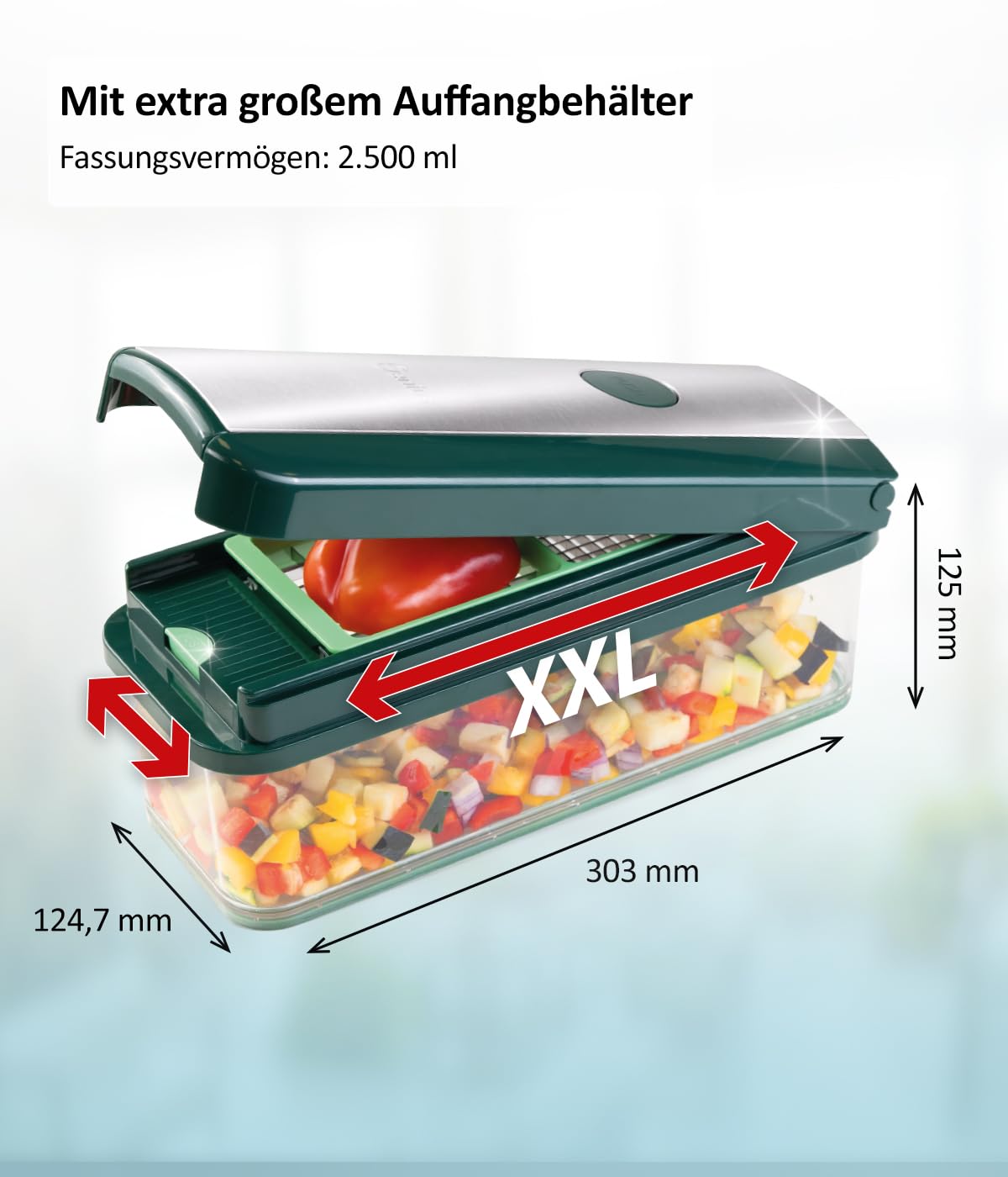 Genius Nicer Dicer Exclusive krajalnica do warzyw, 15-częściowa, kraja - obrazek 7