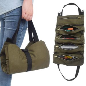 Torba na narzędzia wielofunkcyjna dla elektryków i ogrodników z 5 kieszeniami - zielona