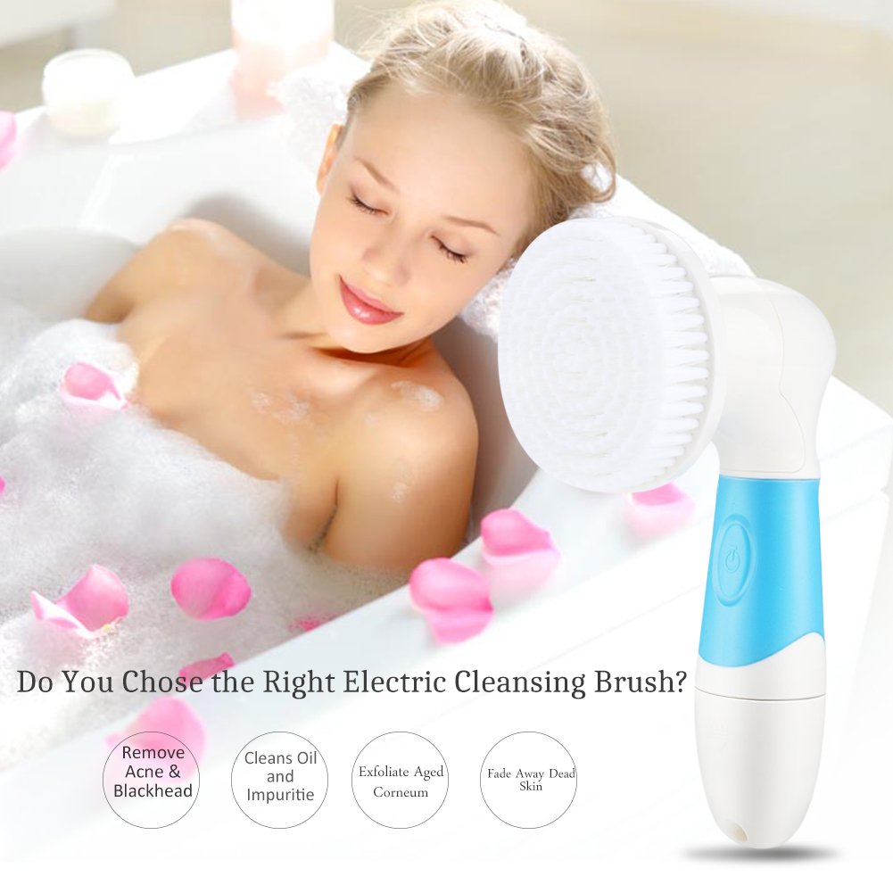 4-in-1 Waterproof Electric Facial Cleansing Brush: Exfoliating, Blackhead Removal, Acne Treatment with 4 Brush Heads
Szczotka do twarzy 4 w 1: Wodoodporne elektryczne narzędzie do głębokiego oczyszczania twarzy - złuszczanie, usuwanie zaskórników, pozbycie się trądziku za pomocą 4 główek szczoteczki - obrazek 8