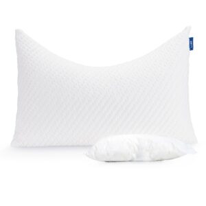 LAMB Poduszka z pianki z pamięcią kształtu z regulacją wysokości ortopedyczna poduszka pod kark dla osób śpiących na boku plecach i brzuchu ergonomiczna poduszka przeciw chrapaniu z