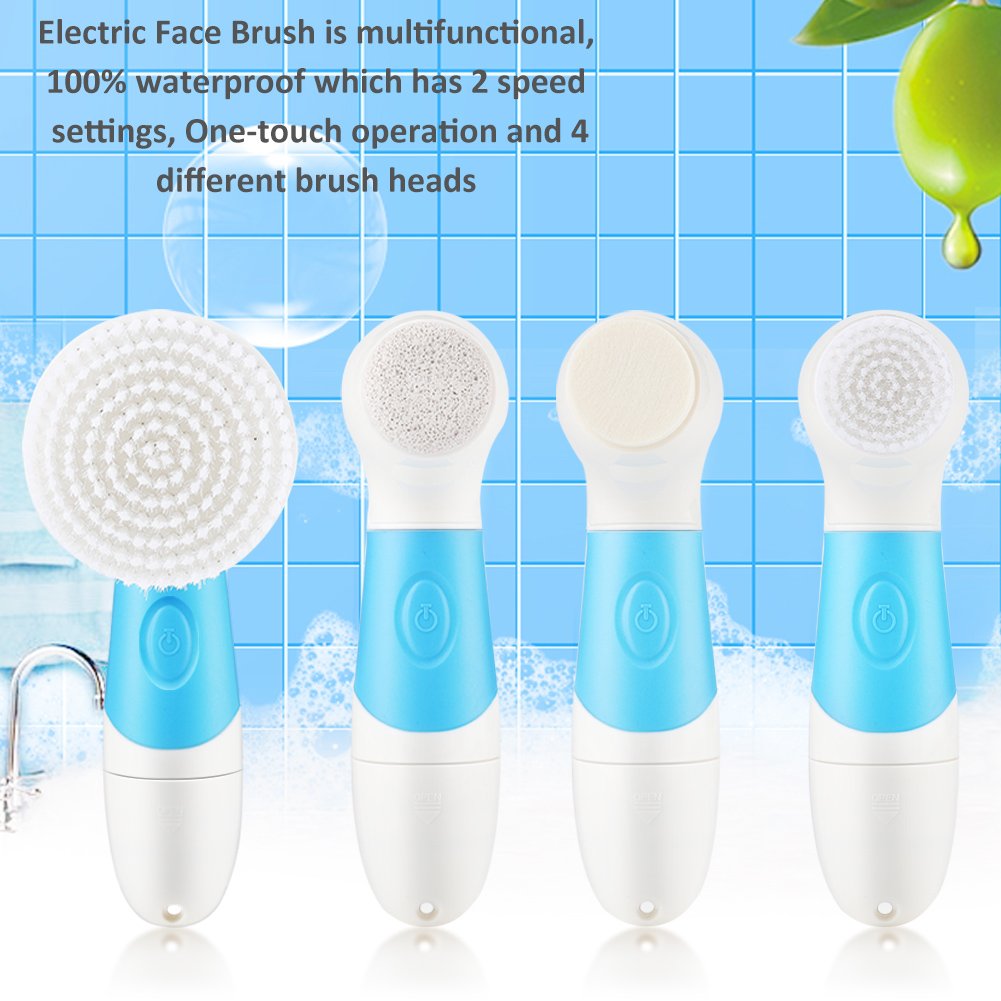 4-in-1 Waterproof Electric Facial Cleansing Brush: Exfoliating, Blackhead Removal, Acne Treatment with 4 Brush Heads
Szczotka do twarzy 4 w 1: Wodoodporne elektryczne narzędzie do głębokiego oczyszczania twarzy - złuszczanie, usuwanie zaskórników, pozbycie się trądziku za pomocą 4 główek szczoteczki - obrazek 6