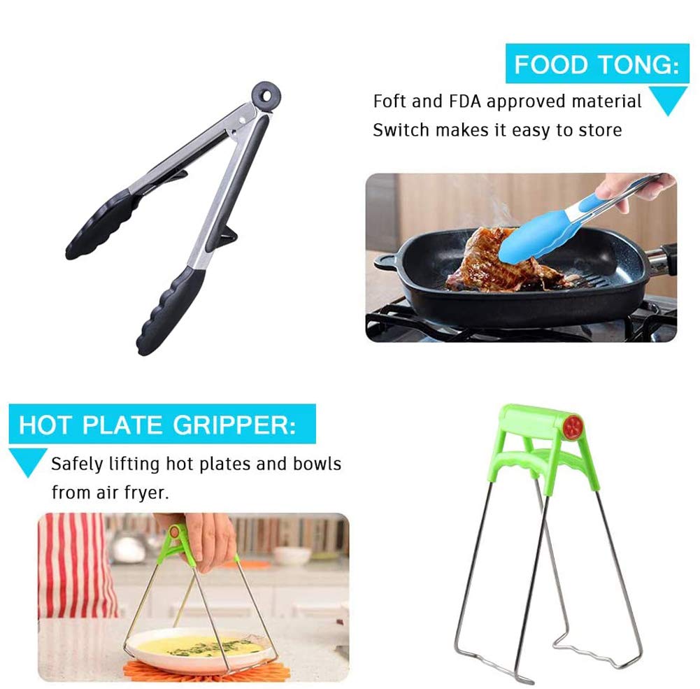 Zestaw 5 akcesoriów do frytkownic na gorące powietrze 7 cali do 35 QT - idealny do Gowise, Phillips, Cozyna - obrazek 5