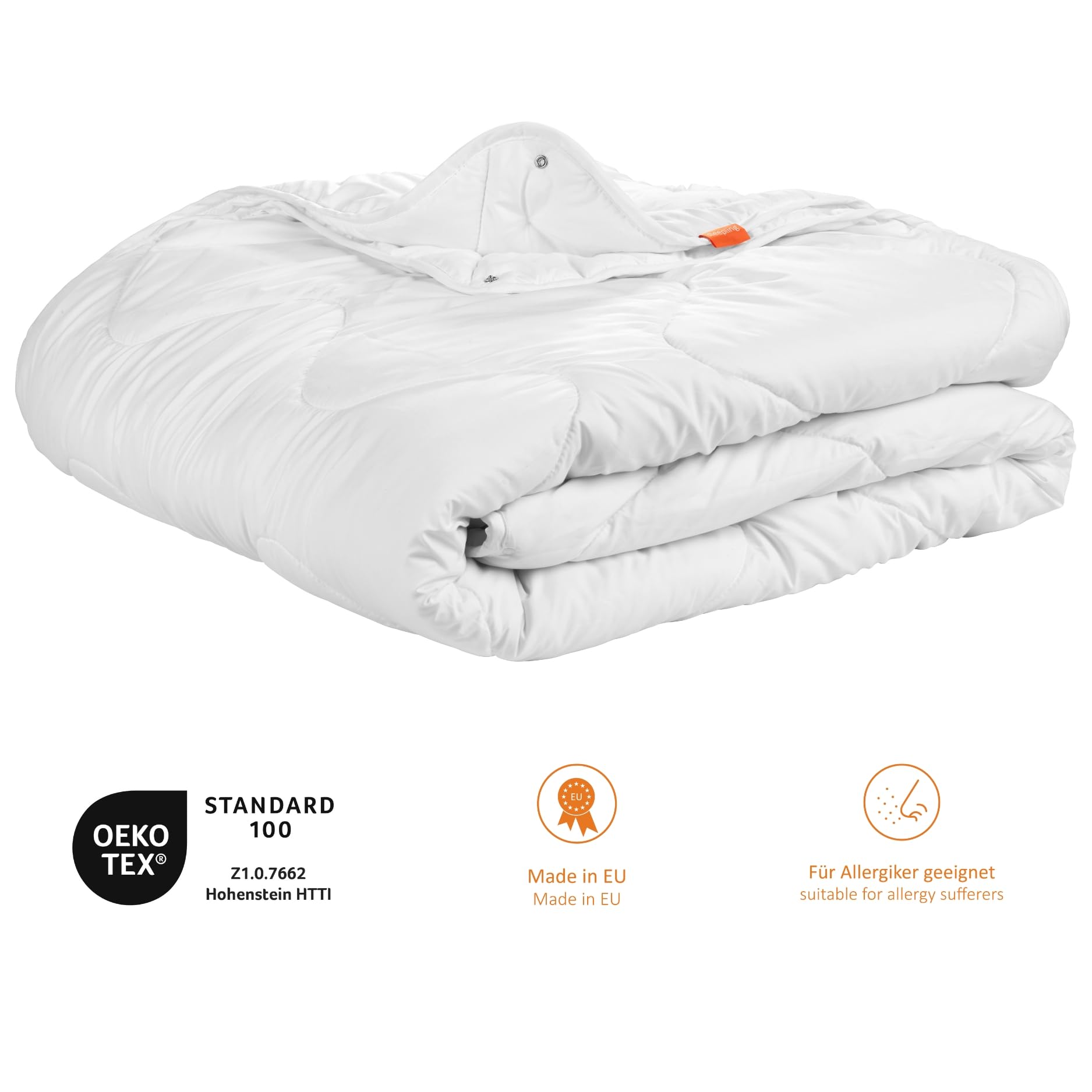 sleepling 190042 Basic 160 Kołdra 4 pory roku z mikrofibry 135 x 200 c - obrazek 6